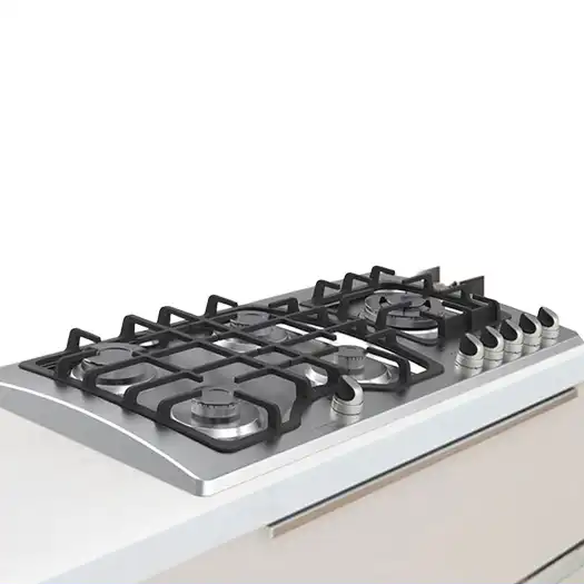 اجاق گاز صفحه ای استیل پنج شعله آلتون S502T