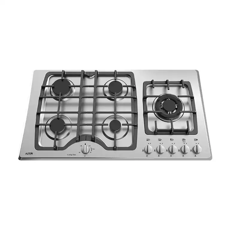 Alton S502T gas stove 2 اجاق گاز صفحه ای استیل پنج شعله آلتون S502T