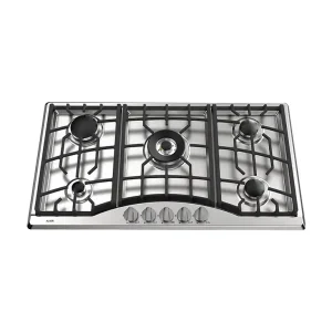 اجاق گاز صفحه ای پنج شعله استیل آلتون S519N