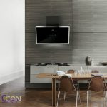 هود کن can مشکی شیشه ای مدل مارس MARS