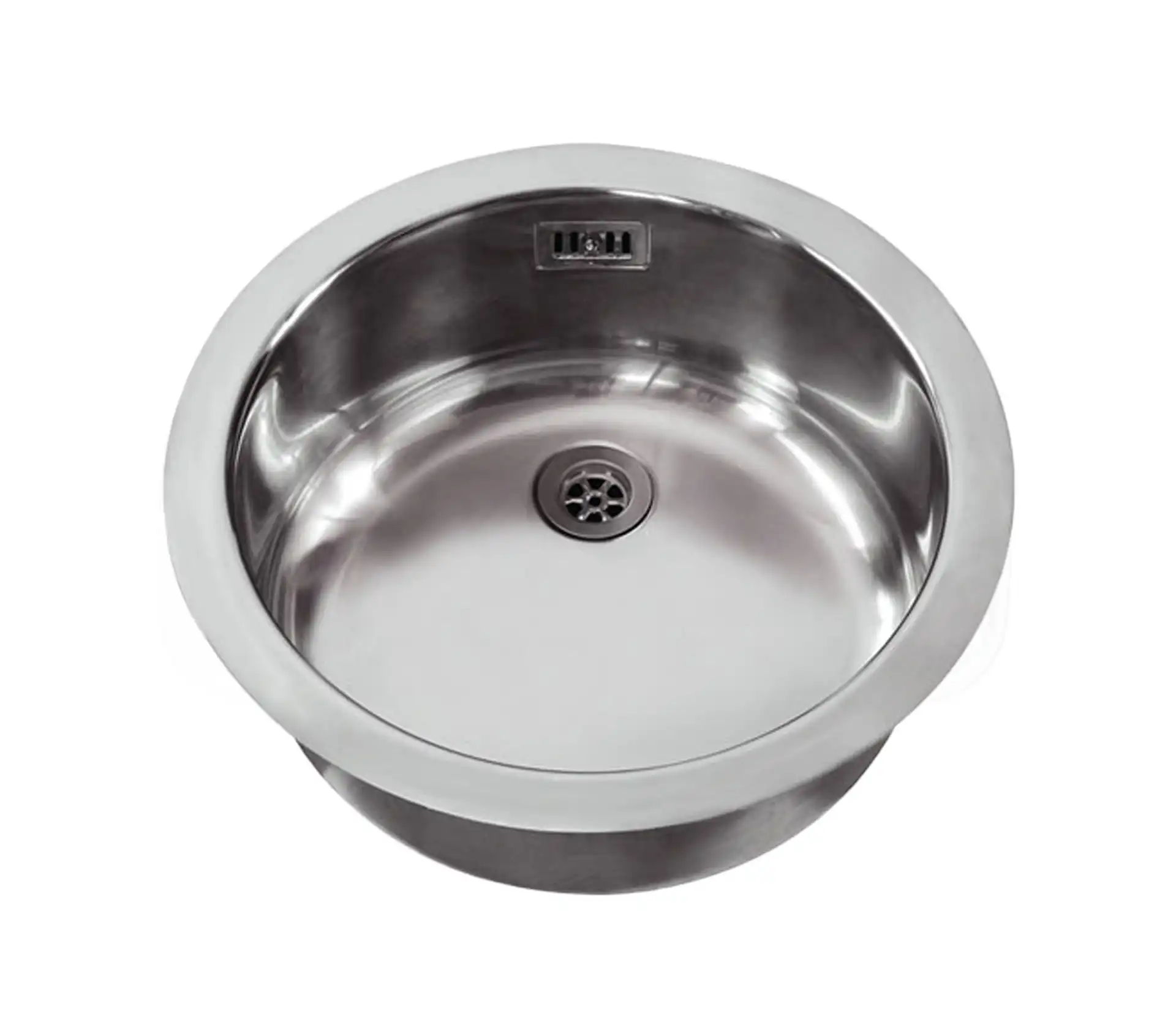 Akhwan built-in sink made of steel, 1 basin, code 21, with a basin depth of 18 cm 1 سینک توکار اخوان جنس استیل 1 لگنه کد 21 با عمق لگن 18 سانتیمتر