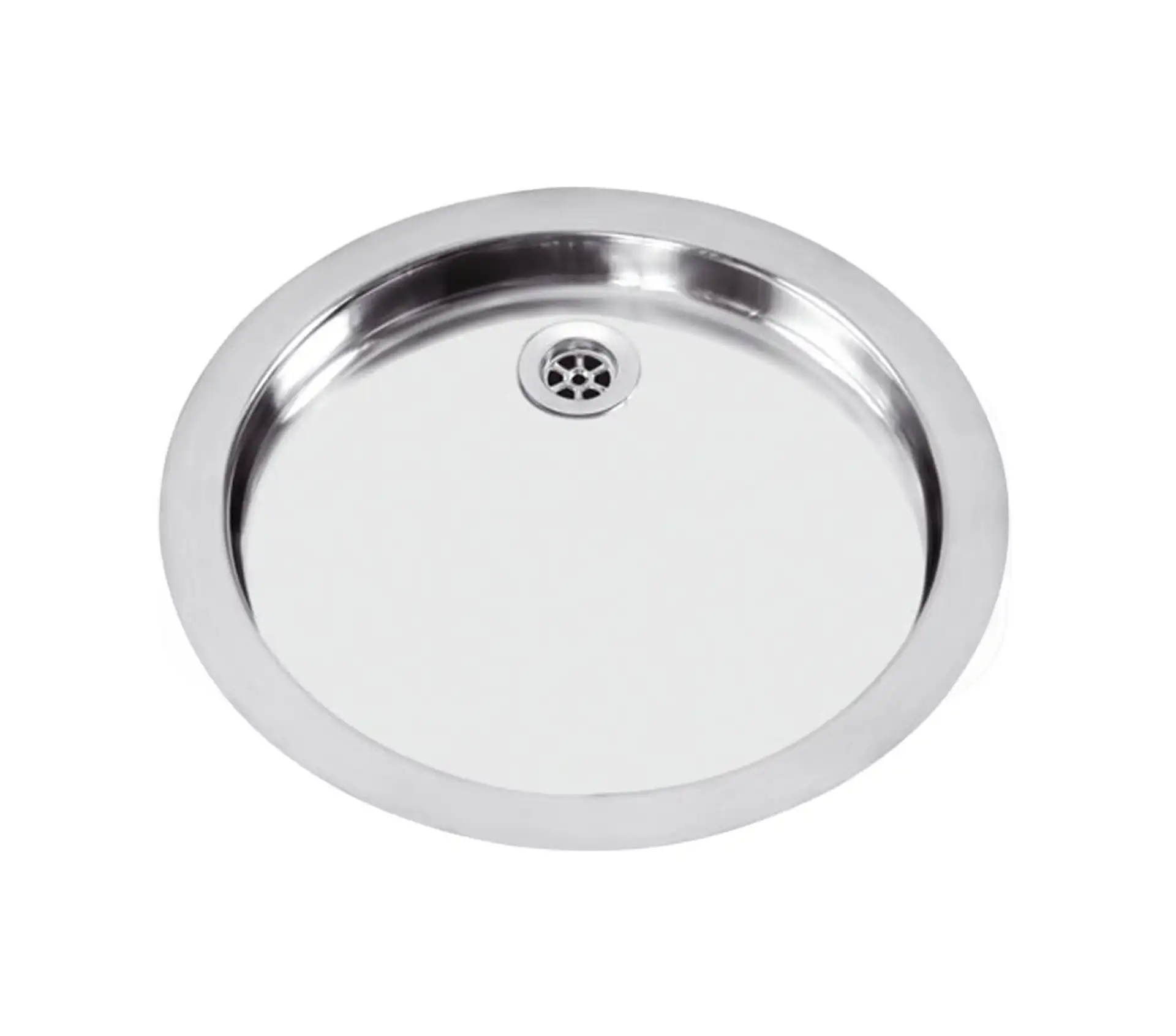 Akhwan built-in sink made of steel, 1 basin, code 22, with a basin depth of 4.5 cm 1 سینک توکار اخوان جنس استیل 1 لگنه کد 22 با عمق لگن 4.5 سانتیمتر