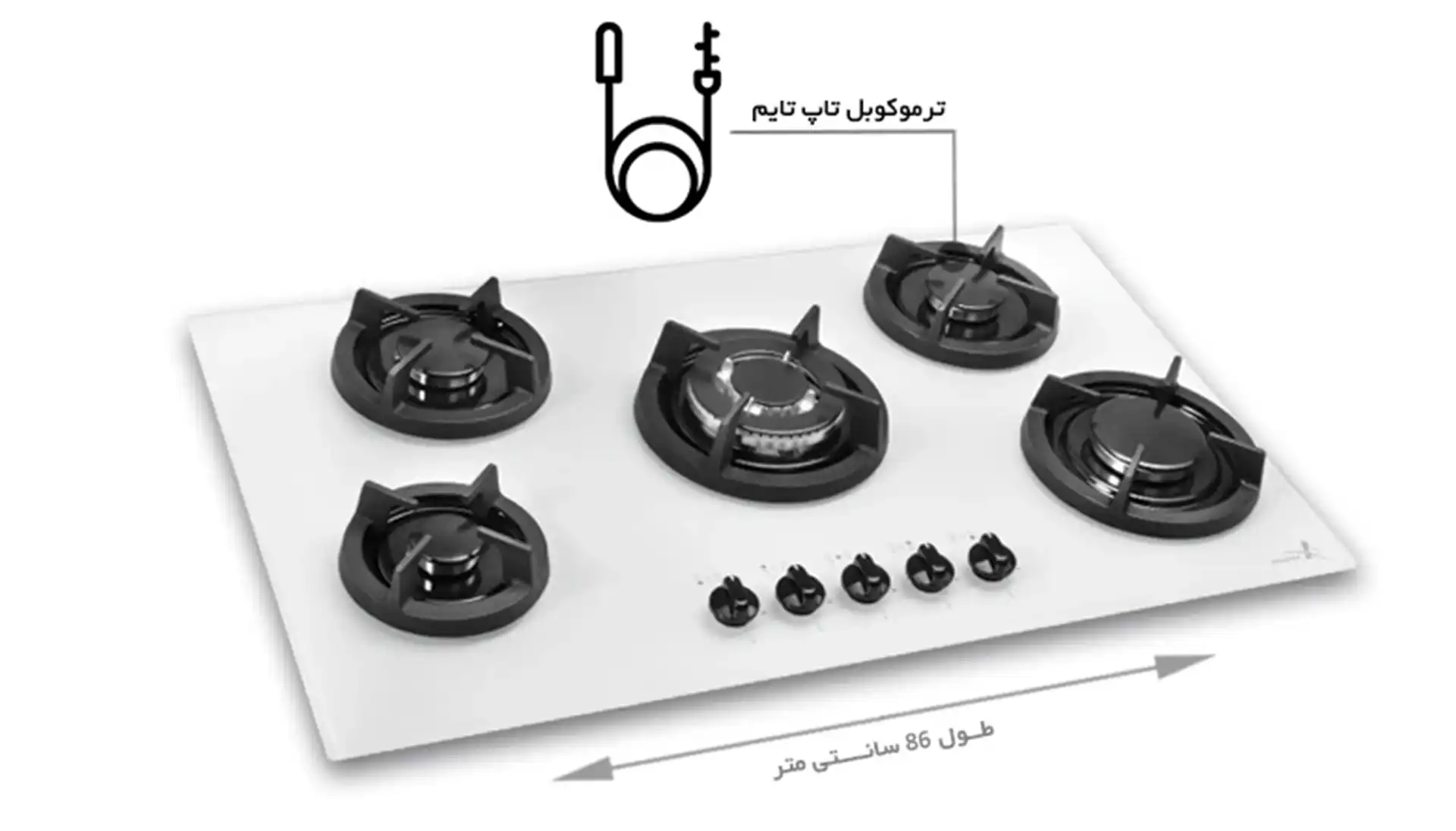 اجاق گاز صفحه ای اخوان Gi142