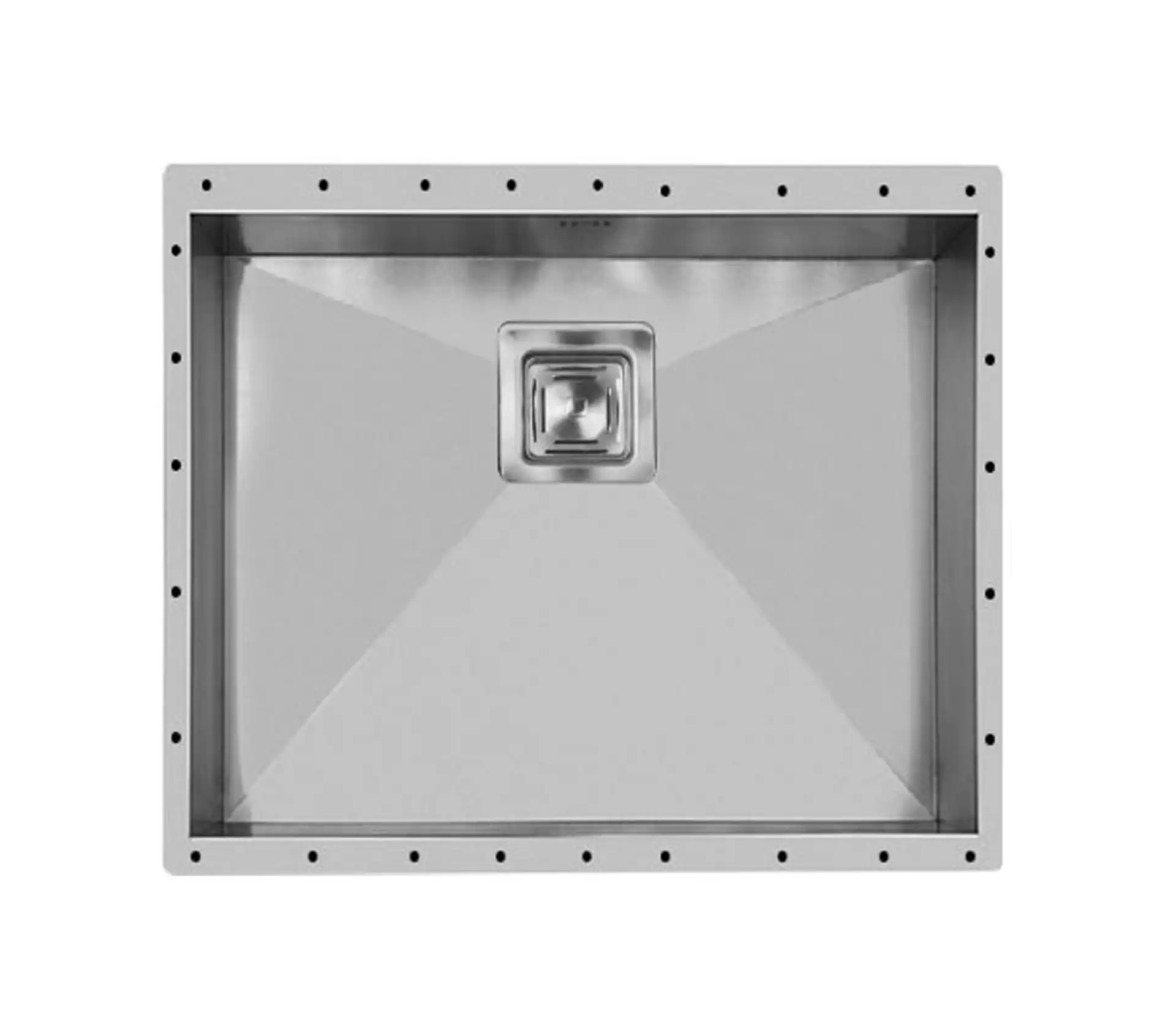 Akhwan built-in sink made of steel, 1 basin, code 400, with a basin depth of 20 cm 1 سینک توکار اخوان جنس استیل 1 لگنه کد 400 با عمق لگن 20 سانتیمتر