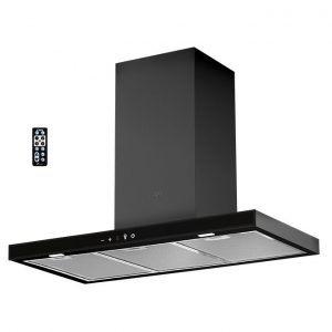 هود شومینه ای کن can مدل 1470 مشکی عرض 90 سانتی متر فروشگاه کارینوشاپ carinoshop هود g1470 مشکی لوله تیتانیوم