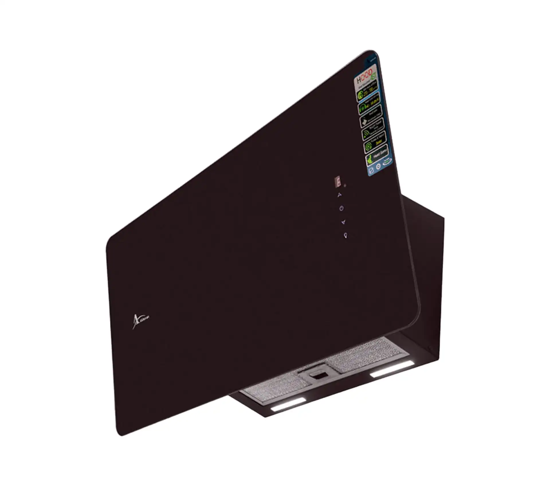Akhwan diagonal hood model H89 black 90cm 1 هود مورب اخوان مدل H89 مشکی 90CM