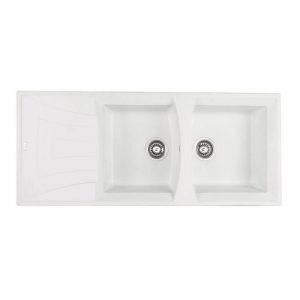 سینک sink توکار ظرفشویی ظرفشوئی بیمکث bimax مدل BG 003 سفید فروش اقساطی سینک