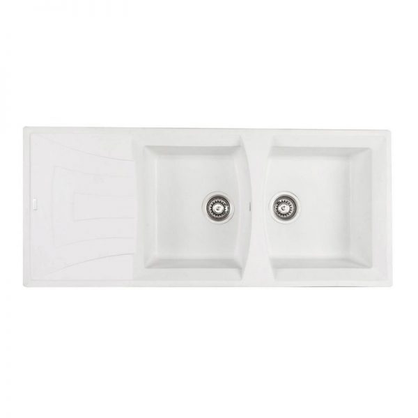 سینک sink توکار ظرفشویی ظرفشوئی بیمکث bimax مدل BG 003 سفید فروش اقساطی سینک