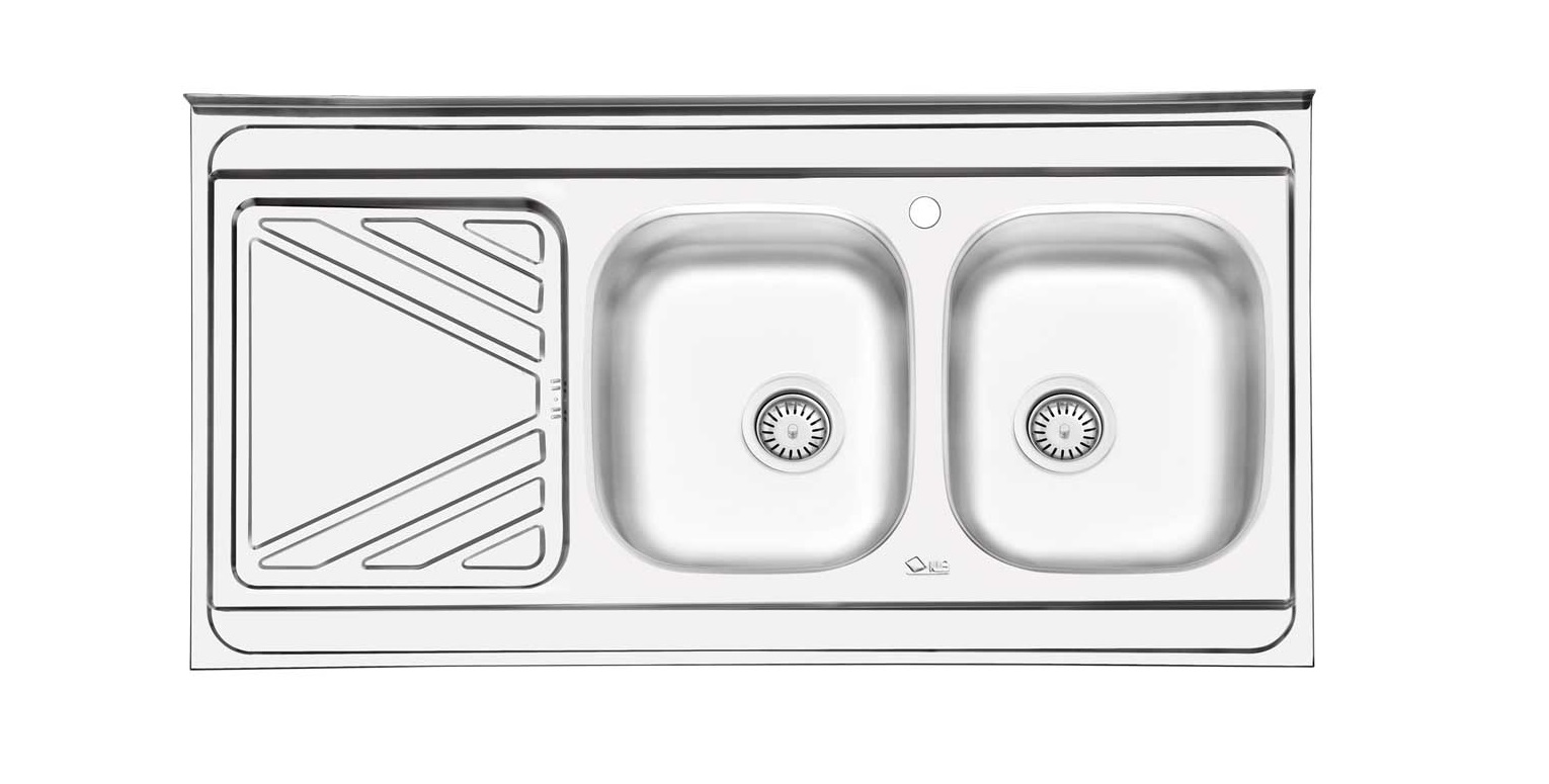 سینک ظرفشویی روکار نمیه فانتزی ایلیا استیل ilia steel مدل 3028 ایلیااستیل iliasteel