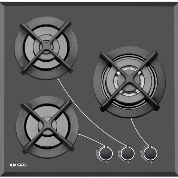 G-302 اجاق گاز صفحه ای رومیزی ایلیا استیل G302 ایلیااستیل ilia steel iliasteel