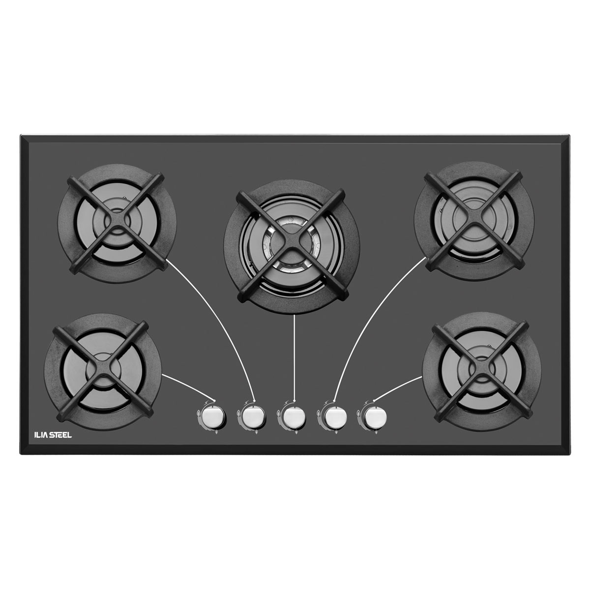 G-502 اجاق گاز صفحه ای رومیزی ایلیا استیل G502 ایلیااستیل ilia steel iliasteel