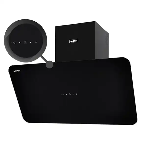 هود مورب ایلیا استیل مدل آریا مشکی 90cm