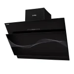 هود مورب ایلیا استیل مدل پارمیس مشکی 90cm