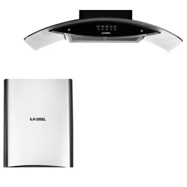 هود شومینه ای ایلیا استیل مدل یاقوت استیل 90cm