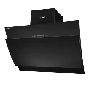 هود مورب ایلیا استیل مدل سارینا خم مشکی 90cm