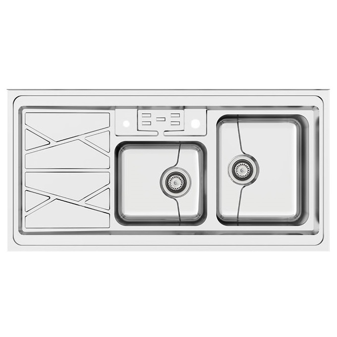 سینک ظرفشویی 9041-45 سینک 2 لگنه روکار کن CAN مدل 9041-45