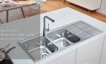 سینک 2 لگنه توکار کن CAN مدل 2031P-45