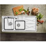 سینک 2 لگنه توکار کن CAN مدل 2041P-45