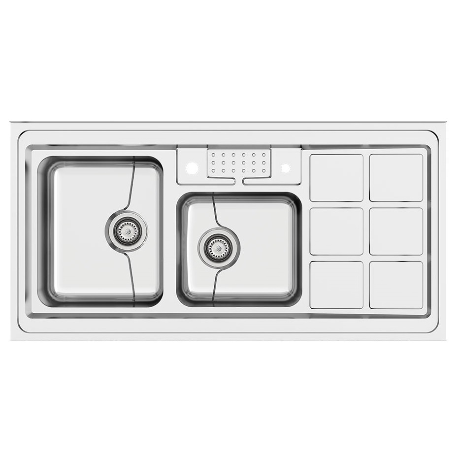 سینک کن مدل 9031P-45 سینک 2 لگنه روکار کن CAN مدل 9031P-45