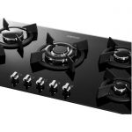 اجاق گاز شیشه ای 5 شعله استیل البرز STEEL ALBORZ مدل g 5904