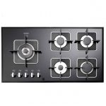 اجاق گاز شیشه ای 5 شعله استیل البرز STEEL ALBORZ مدل g 5909