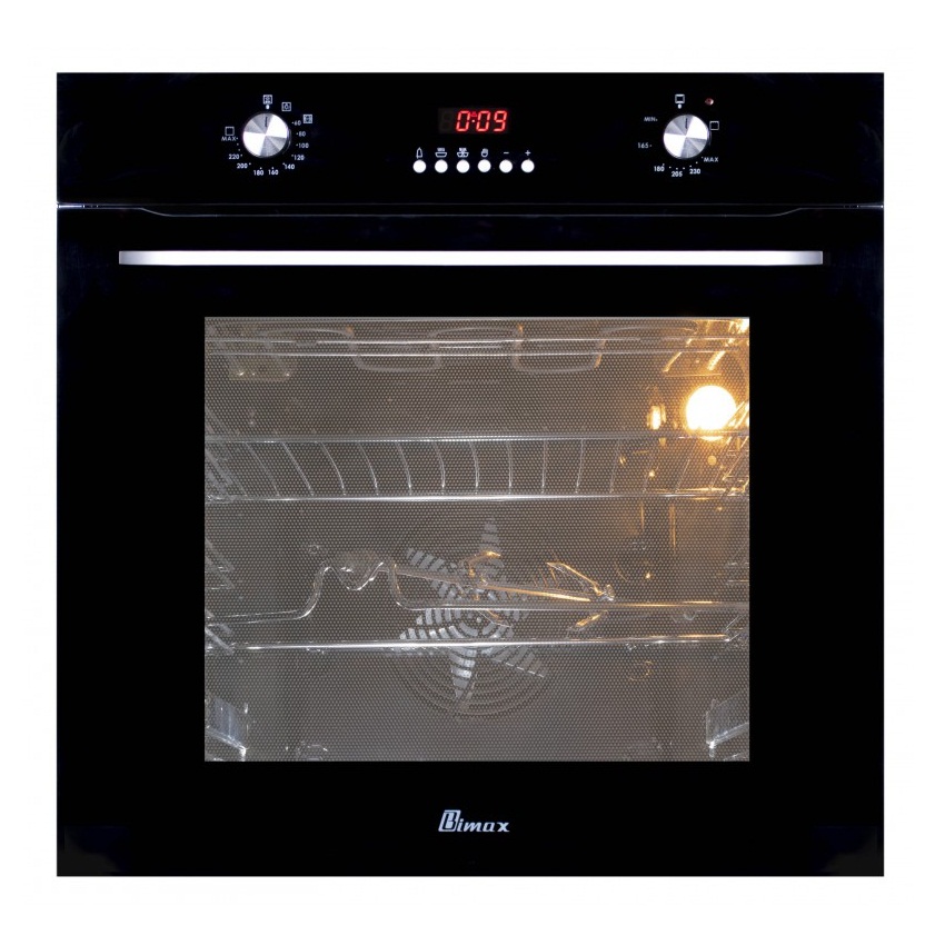 mf0045 فر برق و گاز مشکی بیمکث با فن کانوکشن مدل mf 0045