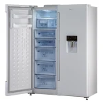 فضای داخلی فریزر دیپوینت مدل MAX سفید چرم