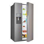 یخچال و فریزر ساید بای ساید اسنوا Snowa رنگ استیل نقره ای مدل SN8-3350SS