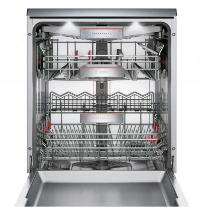 ماشین ظرفشویی بوش اصل آلمان 14 نفره رنگ استیل نقره ای با 3 سبد شستشو مدل SMS88TI02M