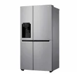 یخچال فریزر ساید بای ساید ال جی دکمه وسط 24 فوت مدل GCJ247JABV نقره ای
