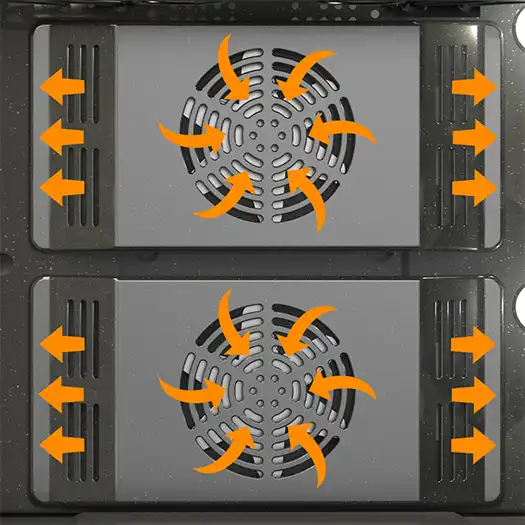 فر برقی دوقلو بخارپز آلتون V504T 