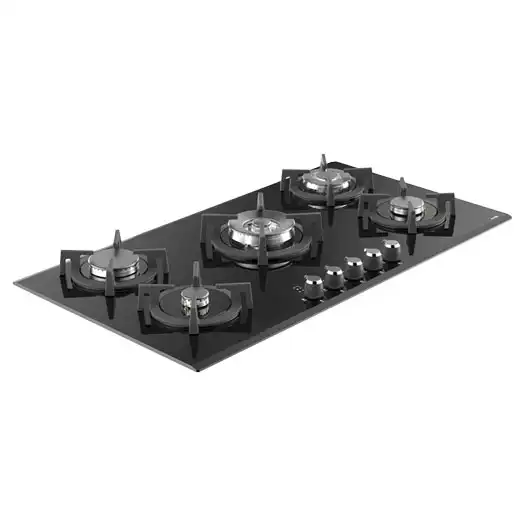 گاز رومیزی و صفحه ای شیشه ایی پنج شعله آلتون G533N
