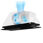 هود مخفی آلتون H804BN مشکی 70cm