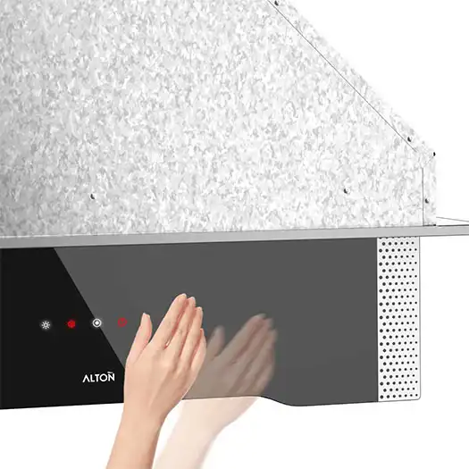 هود مخفی آلتون H900S استیل 90cm