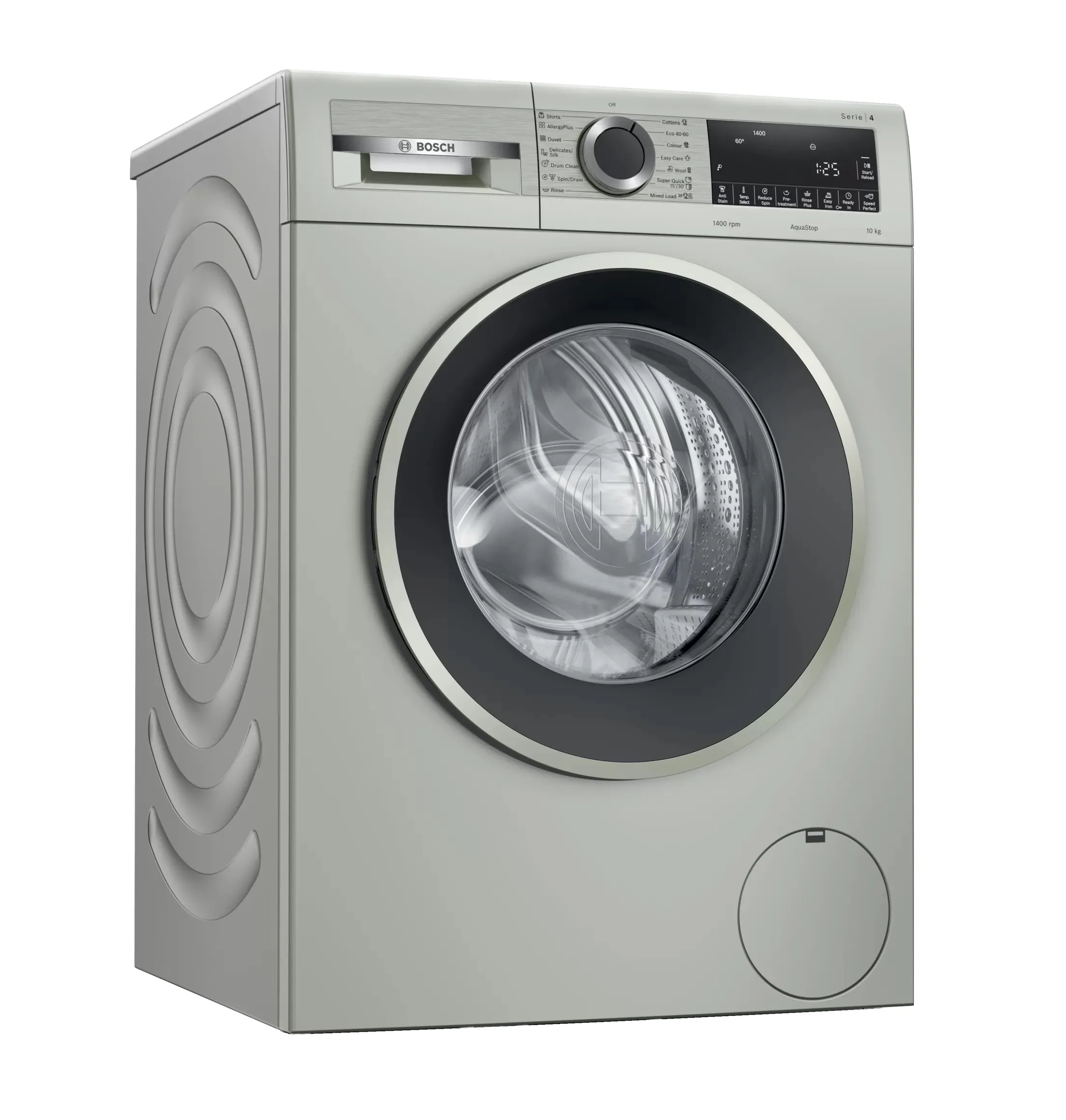 BOSCH WGA254XVMEcarinoshop online store ماشین لباسشویی 10 کیلویی نقره استیل بوش WGA254XVME