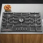 گاز رومیزی و صفحه ای پنج شعله شیشه ایی آلتون G535DB