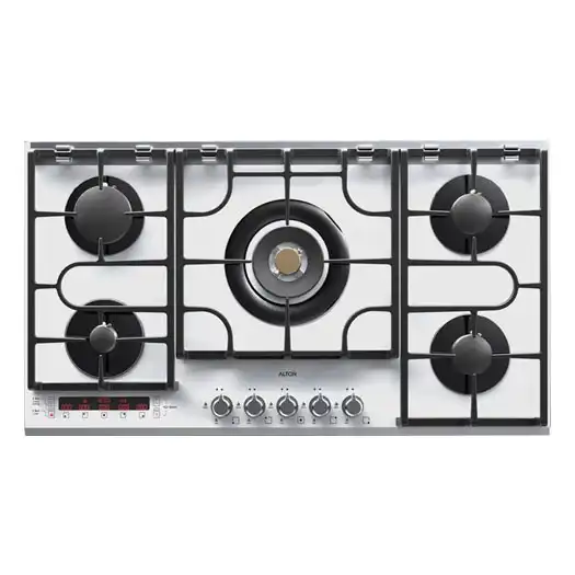 گاز رومیزی و صفحه ای شیشه ایی پنج شعله آلتون IG535DW