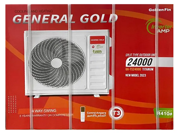 جعبه پنل و موتور و کمپرسور کولر گازی جنرال گلد مدل GG-TS24000 سری تیتانیوم