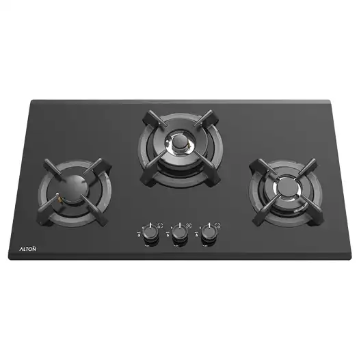گاز رومیزی و صفحه ای شیشه ایی سه شعله آلتون G303B