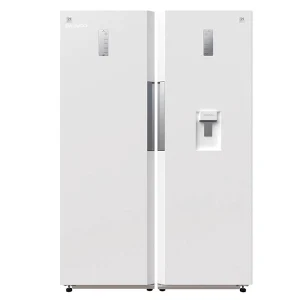 یخچال و فریزر دوقلو دوو رنگ سفید مدل SRFi-20GW از نمای روبرو