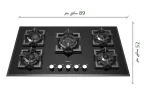 گاز رومیزی و صفحه ای رابیتس RG-563P - Image 2