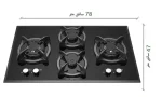گاز رومیزی و صفحه ای رابیتس RG-420 - Image 2