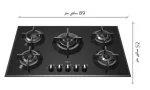 گاز رومیزی و صفحه ای رابیتس RG-551 - Image 2