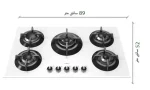 گاز رومیزی و صفحه ای رابیتس RG-551 W - Image 2