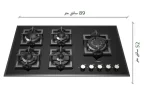 گاز رومیزی و صفحه ای رابیتس RG-562P - Image 2