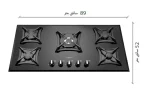 گاز رومیزی و صفحه ای رابیتس RG-559 - Image 2
