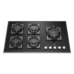 گاز صفحه ای شیشه ای شعله پلوپز کنار سمت راست رابیتس مدل RG-562