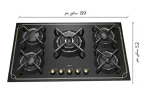 گاز رومیزی و صفحه ای رابیتس RG-569C - Image 2