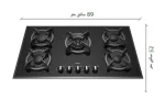گاز رومیزی و صفحه ای رابیتس RG-547H - Image 2