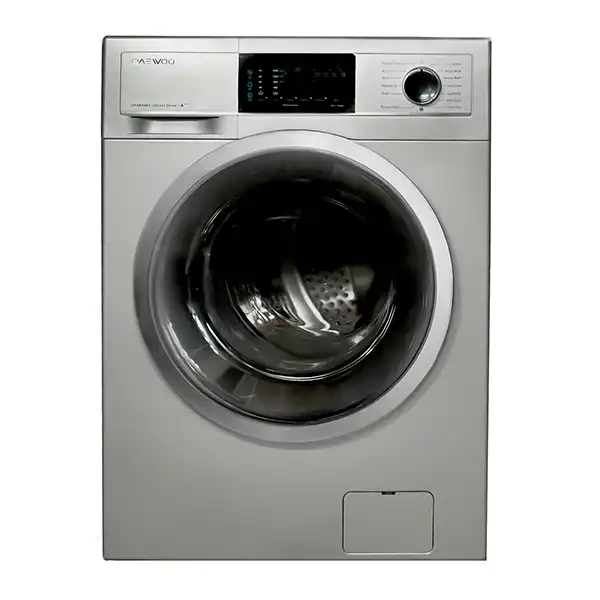 8 kg washing machine Daewoo DWK-CH821S steel ماشین لباسشویی نقره ای سیلور 8 کیلویی دوو سری کاریزما مدل CH821S
